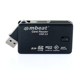 mbeat® USB 2.0 All In One Card Reader - Supports SD/SDHC/CF/MS/XD/MicroSD /MicroSD HC / SONY M2 without adaptor.