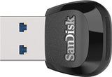 Sandisk MobileMate USB 3.0 Reader  microSD™ card reader   speeds up to 170 MB/s  USB-A 2-year limited warranty