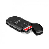 Simplecom CR303 2 Slot SuperSpeed USB 3.0 Card Reader with Dual Caps -Black