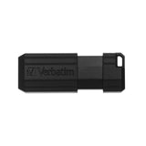 Verbatim Store'n'Go Pinstripe USB 2.0 Drive 16GB, Slim Retractable Design, 2 Years Limited Warranty (Black)