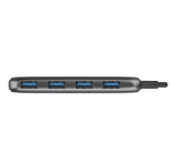 Verbatim USB A 3.0 Hub with 4x USB A 3.0 - Space Grey