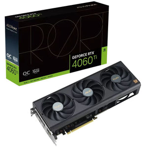 ASUS nVidia GeForce PROART-RTX4060TI-O16G  RTX4060 Ti OC Edition 16GB GDDR6, 2655 MHz Boost Clock, RAM 18 Gbps, 3xDP, 1xHDMI