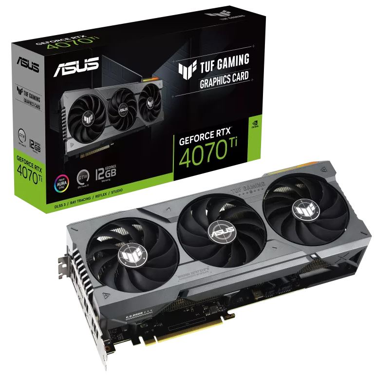 ASUS nVidia GeForce TUF-RTX4070-12G-GAMING RTX4070 12GB GDDR6X, 2475MHz Boost Clock, RAM 21Gbps, 3xDP, 1xHDMI, 301x139x63 mm