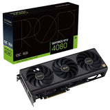 ASUS nVidia GeForce PROART-RTX4080-O16G 16GB GDDR6X OC Edition, 2595 MHz Boost Clock, RAM 22.4 Gbps, 3xDP, 1xHDMI, 300x120x50 mm