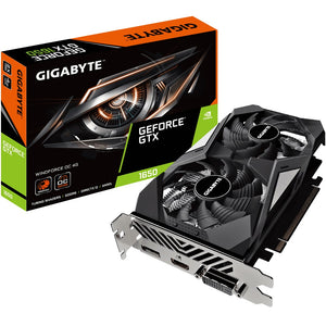 Gigabyte nVidia GeForce GTX 1650 D6 WINDFORCE OC 4G rev. GDDR6 2.0 PCI-E 3.0 x 16 7‎680x4320@60Hz 1xDP 1xHDMI 1xDVI-D