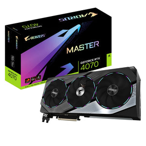 Gigabyte nVidia GeForce RTX 4070 AORUS M-12GD 1.0  GDDR6X Video Card, PCI-E 4.0, 2595 Core Clock, RGB Fusion, 3x DP 1.4a, 1x HDMI 2.1