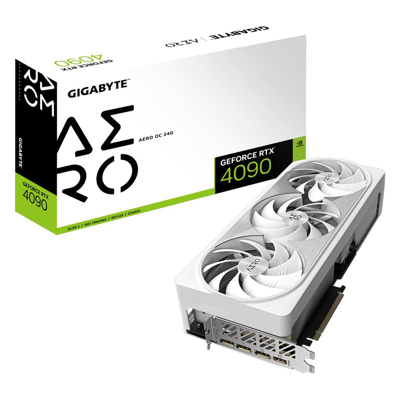 Gigabyte nVidia GeForce RTX 4090 AERO OC-24GD 1.0 Video card, PCI-E 4.0, GDDR6X 3x DP 1.4, 1x HDMI 2.1