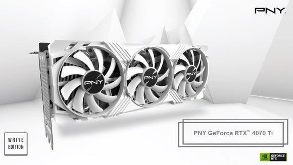 PNY VDCRD,RTX4070,Ti,12GB,TRPLFAN,WHITE,PB,PNY GPU VERTO Triple Fan White Edition DLSS 3