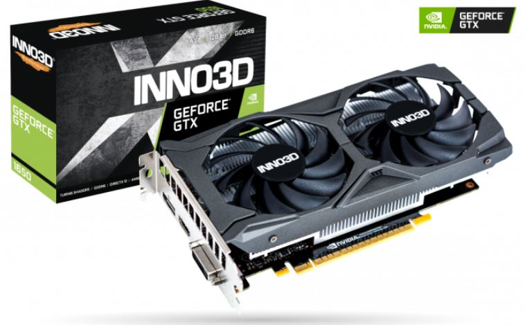 INNO3D nVidia GeForce GTX1650 TWIN X2 OC V2 4GB GDDR6 1635 MHz Boost Clock, RAM 12Gbps, 1xHDMI, 1x DP, 1x DVI, 220x113mm x 2-slot (LS)