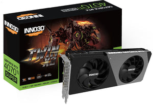 INNO3D nVidia GeForce RTX 4070 Ti Super Twin X2 16GB GDDR6X, 2610MHz Boost Clock, RAM 21Gbps, 3xDP, 1xHDMI,  250x118x42mm