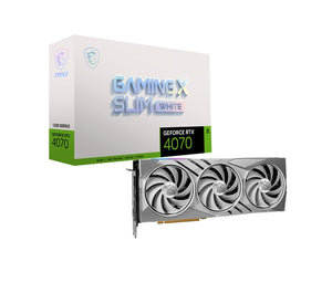 MSI nVidia GeForce RTX 4070 GAMING  SLIM WHITE 12G Video Card  TBD MHz Boost Clock, 12GB GDDR6X,DisplayPort x 3 (v1.4a),HDMI x 1(NEW)