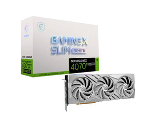 MSI GeForce RTX 4070 Ti SUPER 16G GAMING X SLIM WHITE Video Card  2670MHz Boost Clock, 16GB GDDR6,DisplayPort x 3 (v1.4a),HDMI x 1