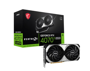 MSI GeForce RTX 4070 Ti SUPER 16G VENTUS 2X OC Video Card  2610 MHz Boost Clock, 12GB GDDR6X,DisplayPort x 3 (v1.4a),HDMI x 1