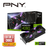 PNY GeForce RTX™ 4080 16GB GDDR6X XLR8 Gaming VERTO™ EPIC-X RGB OC Triple Fan 9728 Cude Cores 23Gbps 2205/2550 Mhz 3x DP 1x HDMI 2.1