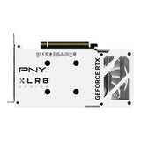 PNY GeForce RTX™ 4060 8GB OC XLR8 VERTO DF White Edition /Clock Speed 1830MHz /Boost Speed 2475MHz/ Memory Size 8GB GDDR6