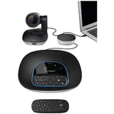 Logitech Group- Conference Cam Group HD Video Conferencing Webcam for Med-Large Meeting Rooms 1080p Pan Tilt Zoom Camera & Speakerphone BT NFC