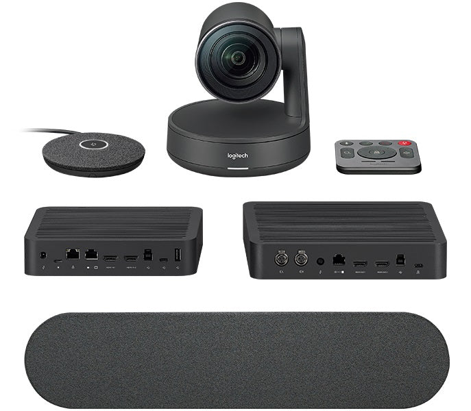 Logitech Rally Ultra-HD Color Camera Video Audio Conferencing Automatic Control Pan/Tilt/Zoom 90° View 15X HD Zoom 13 Megapixel 60fps Autofocus