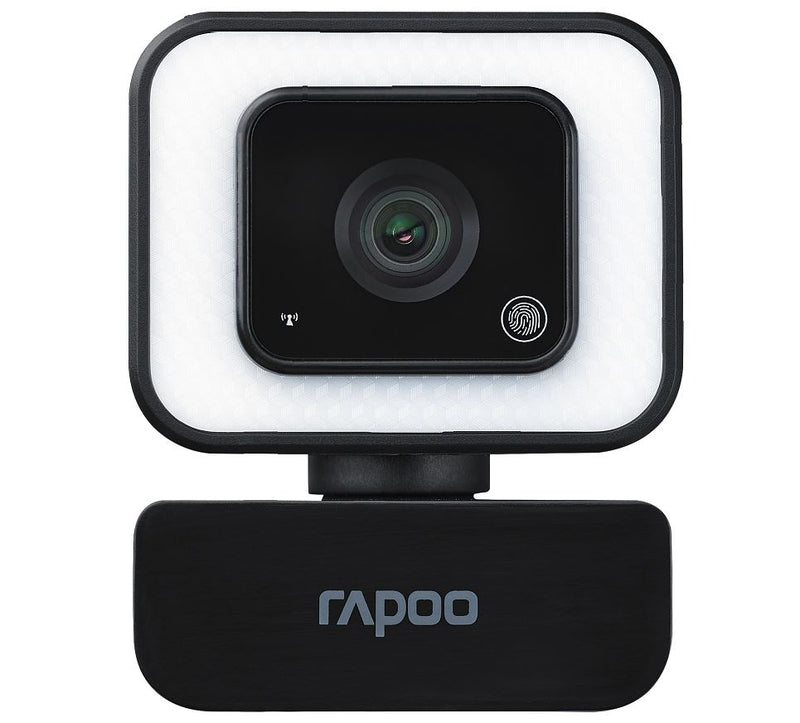 RAPOO C270L FHD 1080P Webcam - 3-Level Touch Control Beauty Exposure LED, 105 Degree Wide-Angle Lens, Built-in/Double Noise Cancellation Mic (LS)